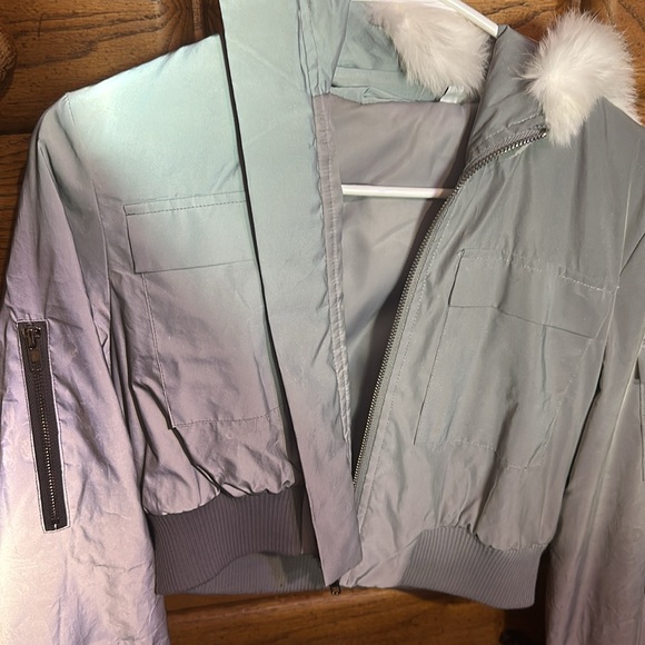 Reflective Cropped Jacket - Picture 2 of 4